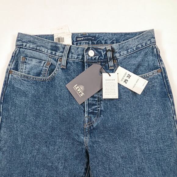 Levi's 501 Selvedge Big E High Rise Button Fly Straight Leg Jeans Size 29x32 NWT - Picture 9 of 14